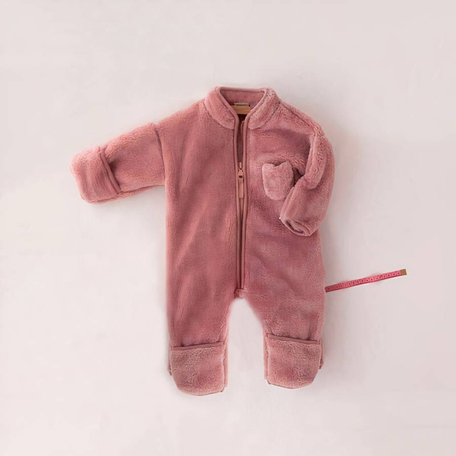 Barboteuse en molleton doux pour nouveau-né fille et garçon