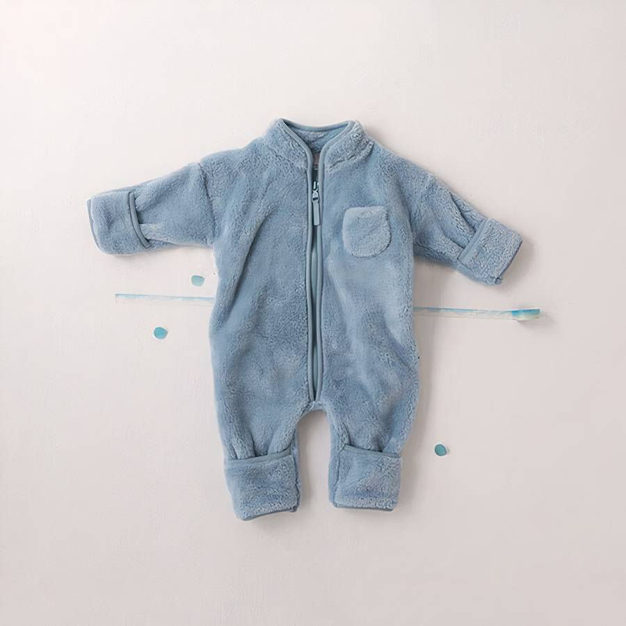Barboteuse en molleton doux pour nouveau-né fille et garçon